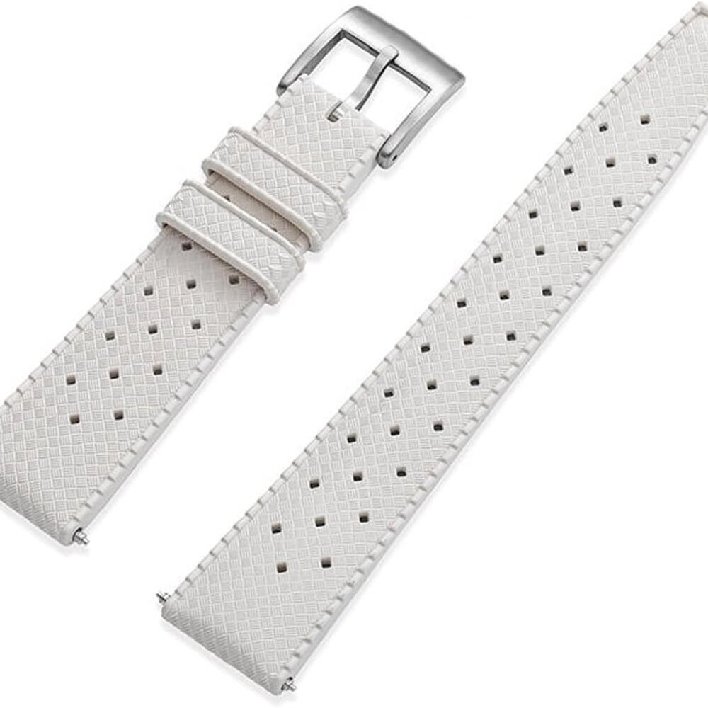 Rubber Watch Strap Tropical Style 20mm 22mm Quick Release Soft Durable